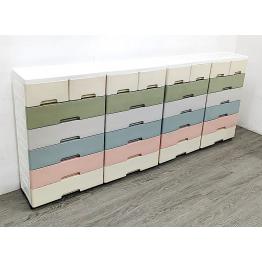 Plastic Chest of 7 Drawers on Castors (New) ($380 each)